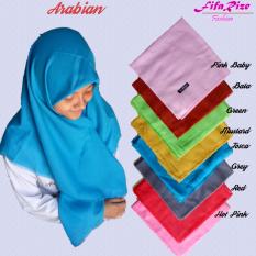 Jilbab Kerudung Hijab Segiempat - Arabia -- Pink Baby