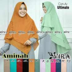 Adzra Jilbab Khimar 2 layer kerut samping