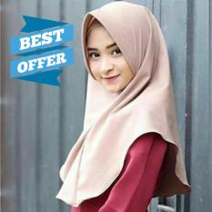 Jilbab Khimar Simple Pet - Best Offers Warna Random