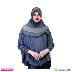 Jilbab Khimar Syar'i Lengan SOP 707 Gray
