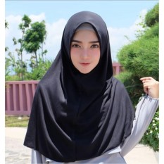 Jilbab Najwa Instan - Hijab Instan Polos Kaos Katun - Kerudung Instan