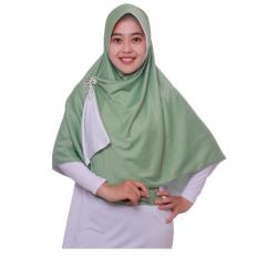 Jilbab Pricilla_Bolak-Balik 2in1_Mint and White_Ukuran L