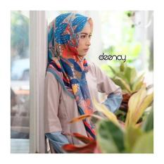 Jilbab Printing Segi Empat Halus Lembut Deenay Eksklusif Cloe Original