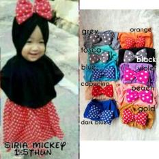 JILBAB SYIRIA MICKEY POLKA / HIJAB ANAK
