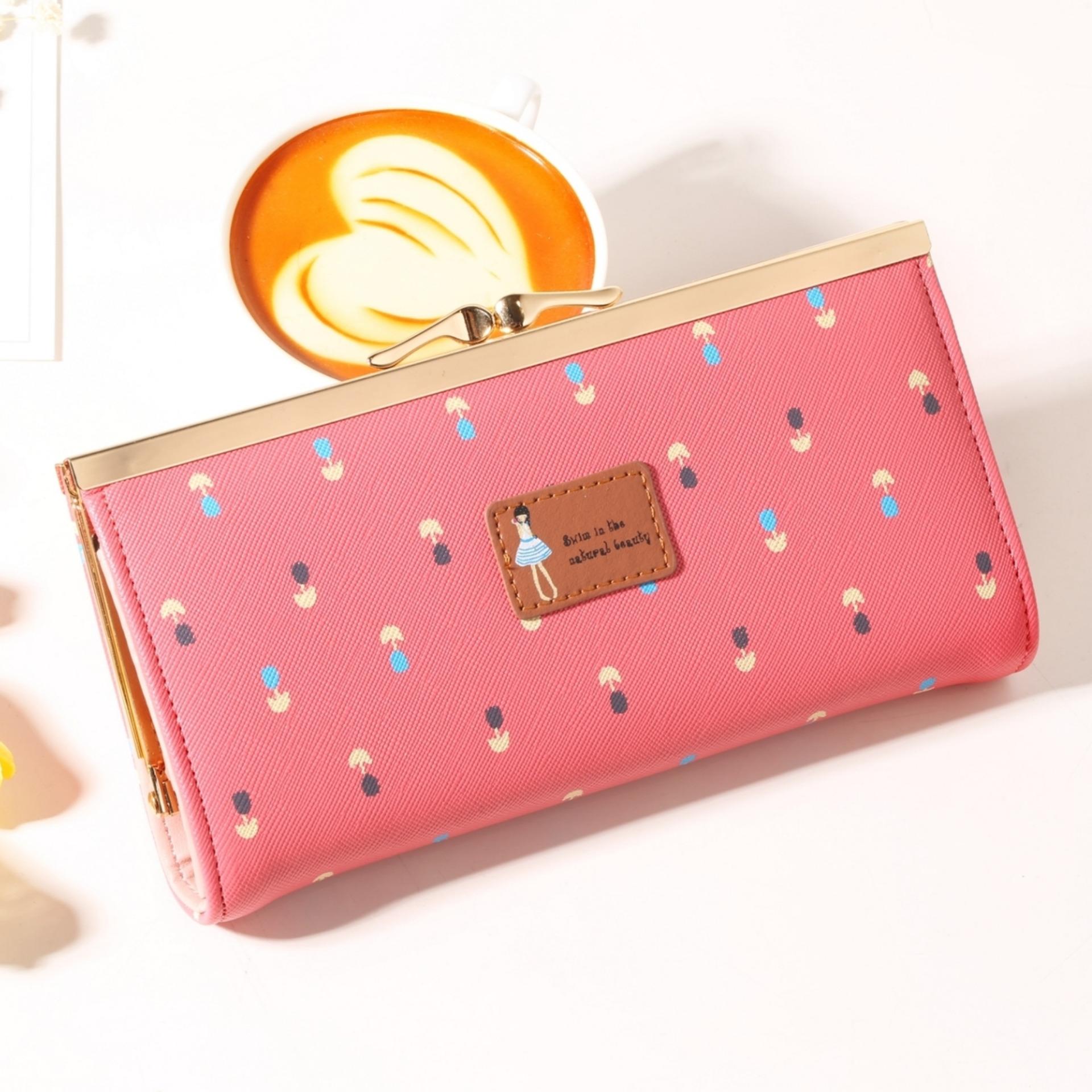 Jims Honey -  Cute Floral Fashion Wallet – Anna Wallet (Peach)