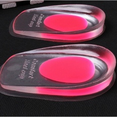 Jingle Bantalan Penopang Tumit Piala Gel Silikon Shock Cushion Orthotic Insole Plantar Perawatan (Wanita)-Intl