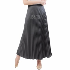 JO & NIC Pleated Long Skirts - Rok Panjang Lipit Fit up to XL - Grey