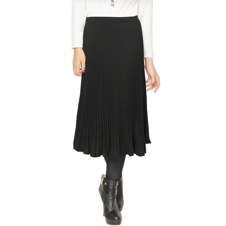 JO NIC Rok Lipit  Midi Black Membeli jualan online Rok  