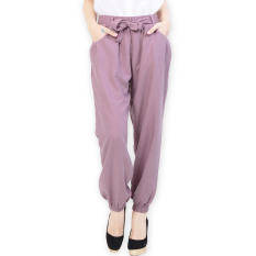 JO & NIC Sweet Tie Jogger Pants AllSize - Celana Wanita - Pink