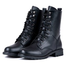 Jo. Dalam Wanita Cool Black Knight Berandalan Tentara Militer Dgn Tali Bang Bang Pendek Sepatu Botnya (Aneka Tampan)