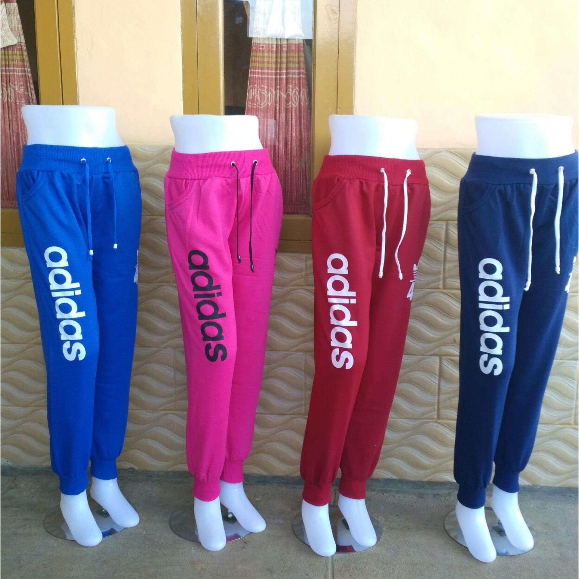 Joger sport dewasa panjang bahan baby terri fleece tebal