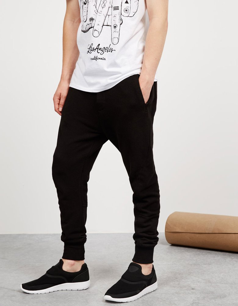 Jogger Brooklyn Joger basic celana pria Okechuku (Black)