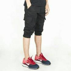 Jogger Cargo Pendek Hitam - Ed399d
