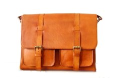 Jogja Kulit Tas Kulit Pria Postman Waley - Coklat Muda