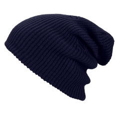 Jo. dengan Gaya Vintage Unisex Dewasa Pria Wanita Kupluk Rajut Hangat Musim Dingin Ski Slouchy Soft Solid Cap Crochet Oversize Baggy Hat -Intl