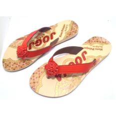 Joker Sandal Jepit Batik Khas Jogja Model A1 - Merah