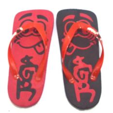 Joker Sandal Jepit Spon khas Jogja - HItam Merah