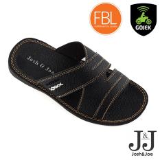 Josh&Joe / fashion pria / sandal murah / sandal pria / sandal pria kulit / sandal pria casual / sandal pria dewasa / sandal gunung pria/ sandal jepit pria CoolBlack