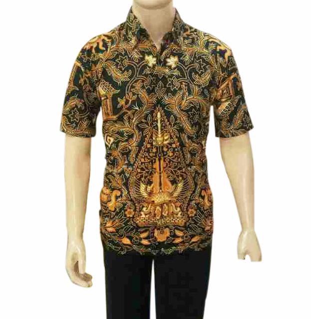 Jual Baju Batik Pria Baju Batik Modern Kemeja Batik Pekalongan Hem Batik Kemeja Motif ARJUNA COKLAT