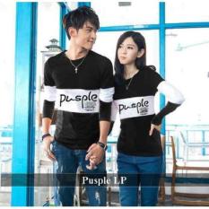 Jual Baju Online - PROMO Couple Murah - Pusple LP hitam