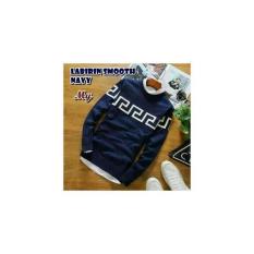 Jual Baju Rajut Pria Labirin Smooth Navy Murah
