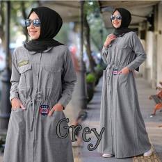 JUAL GAMIS MURAH/FASHION WANITA TERBARU/RNIA MAXI GREY