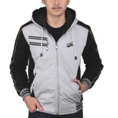 Jual Jaket Pria Hoodie Casual Authentic CATENZO RC 1115 Warna Hitam Abu