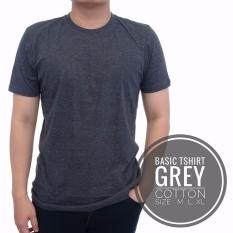 jual kaos distro pria motif abu polos