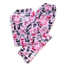 Jual Piyama Mewah Mint Tiny Roses Cotton Baju Tidur Wanita Cewek PK49 Berkualitas