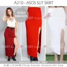 JUAL RUGI SALE PROMO Asos Slit WOMEN MAXI Skirt ROK WANITA HIGH QUALITY IMPORT BANGKOK ALL SIZE