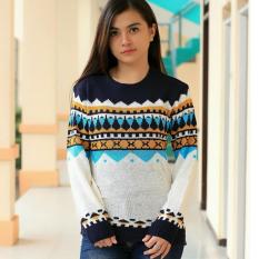 JUAL SWEATER WANITA RAJUT TEBAL TRIBAL KOREA BAJU FASHION WANITA