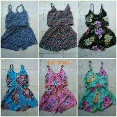 Jumpsuit Cipir Pendek Dewasa Bali Rayon Murah