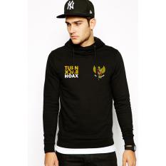 Just Cloth Jaket Pullover Hoodie Turn Back Hoax - Hitam