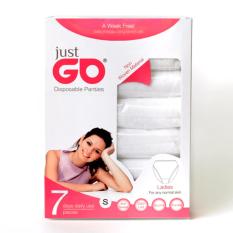 JUST GO Celana Dalam/CD Kertas CEWEK (DISPOSABLE PANTIES Dan UNDERWEAR) - Putih