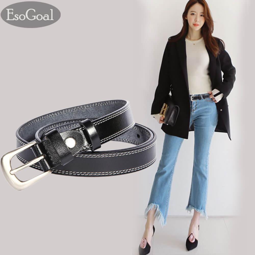 JvGood Ikat Pinggang Wanita Sabuk Ikat Pinggang Kulit