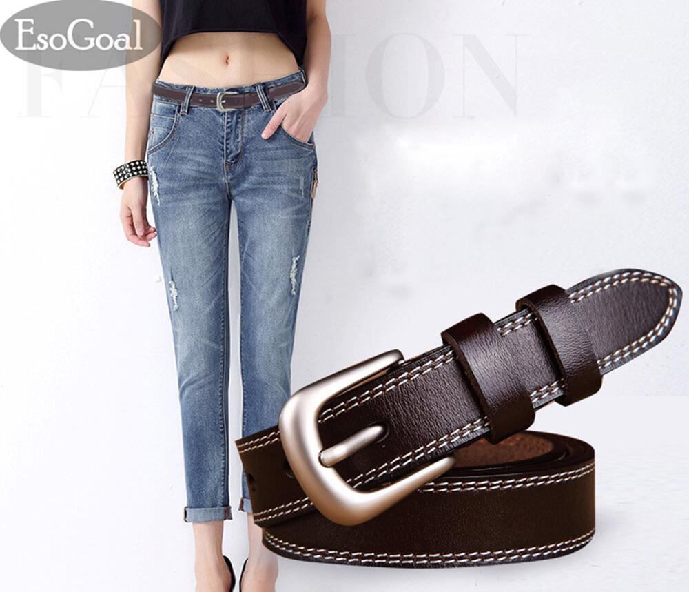 JvGood Ikat Pinggang Wanita Sabuk Ikat Pinggang Kulit