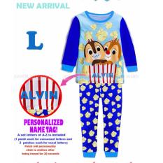 jw 16l pakaian anak laki laki / baju setelan kaos piyama kiki koko