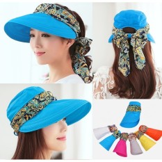 JZ Wanita Funky Tanaman Bunga Hutan Hujan Cetak Topi Bundar Topi Nelayan Merah Baiguan WT 595-Intl