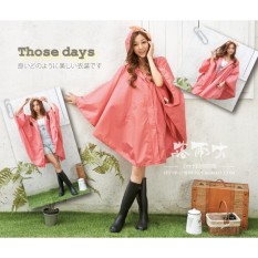 JZ WPC Mantel Jepang Bersepeda Hiking Pakaian Air Jas Hujan Tunggal (Peach) (Peach)-Intl