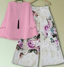 Kafis shop - Set Kulot Sofia Pink - Set Kulot