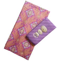 Kain Batik halus dan Kain Embos (Satu Set), Bahan Batik untuk Kemeja, Blus, Kebaya dsb. (KBKE001-14A) Batik Alhadi