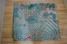 Kain Batik Motif Burung Lawasan Warna Hijau Tosca