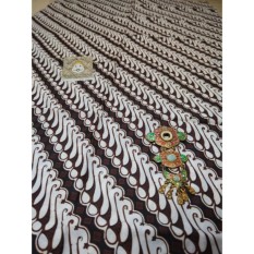Kain Batik Parang Krikil Kembang Gedang Kecil Putih Bahan Katun Sogan Primisima Halus Baik Untuk Kebaya Jarik Seserahan Khas Jogja Manten Jarit Pernikahan Jawa Grosir Halus Seragam Batik Bahan Kemeja Rok Lilit Setelan Hitam Coklat Tua Panjang 2 Meter