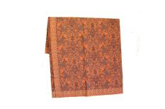 Kain Batik Yogyakarta Motif Daun Kecil Warna Orange