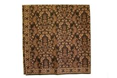 Kain Batik Yogyakarta Warna Cokelat Tua Motif Daun