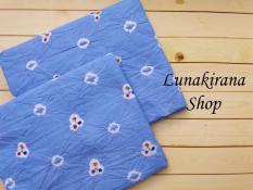 Kain Jumputan Cengkeh Biru Handmade