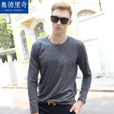 Kaos Kain Katun Musim Semi dan Musim Gugur Baju Dalaman Casual Modal