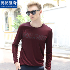 Kaos Kain Katun Musim Semi dan Musim Gugur Baju Dalaman Casual Modal