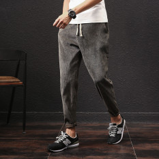 Kain Korduroi Musim Semi Lee Jeans Siswa Celana Celana Cargo (A141-555-f40 Hijau Tentara Warna)