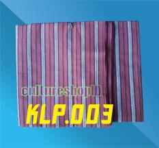 Kain Lurik Katun Coklat Kemerah-Merahan
